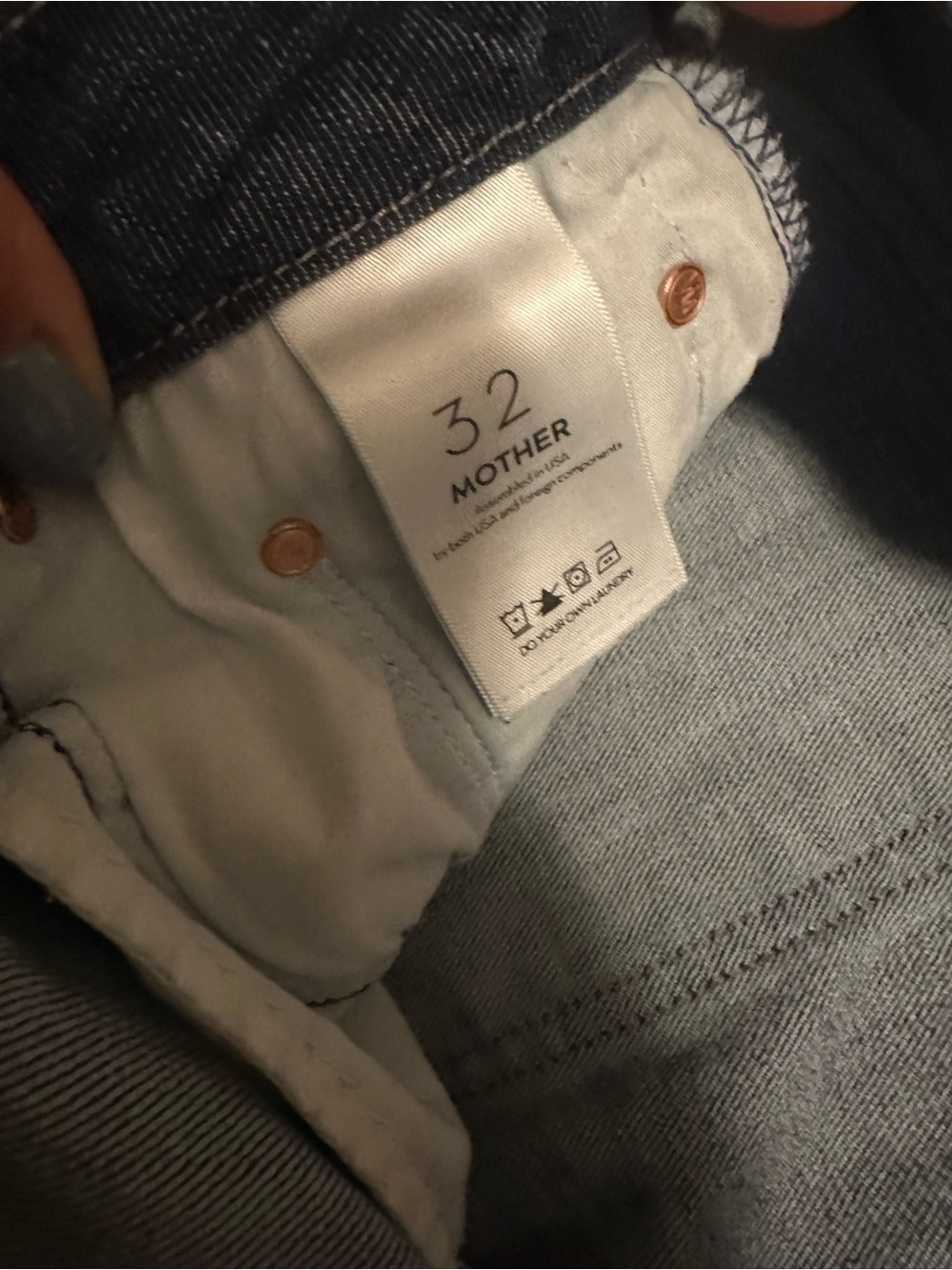 Mother jeans the looker crop in switch it up High-Rise Women's Jeans 32 - Picture 13 of 14